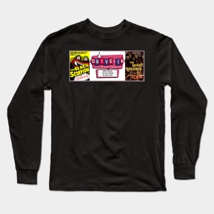 Drive-In Double Feature - The Black Scorpion & The Giant Leeches Long Sleeve T-Shirt